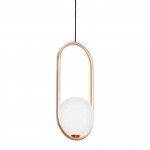 Подвесной светильник КЕНТИ бронза w20*15 h125 (высота корпуса светильника h40) E14 1*40W Kink light 07631-1A,20