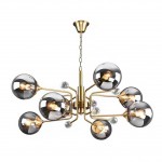 Люстра ДЕНИА бронза (серые плафоны) d80 h 105 E14 8*40W Kink light 07633-8,20