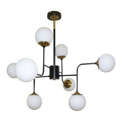 

Люстра ДЕНИА черный (белые плафоны) E27 8*40W Kink light 07634-8,20, 07634-8,20