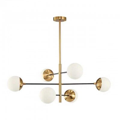 Люстра НАВИЯ черный/бронза d98 h92 E14 6*40W Kink light 07636-6,20