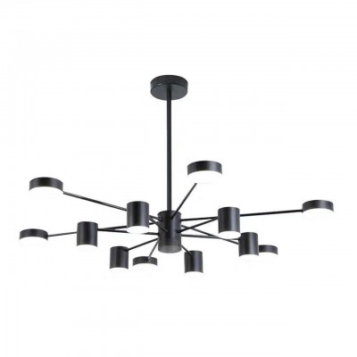 Люстра МЕКЛИ черная d80 h67 Led 6*5W+6*8W(4000К) Kink light 07649-12,19