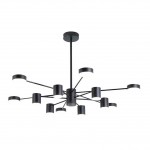 Люстра МЕКЛИ черная d80 h67 Led 6*5W+6*8W(4000К) Kink light 07649-12,19