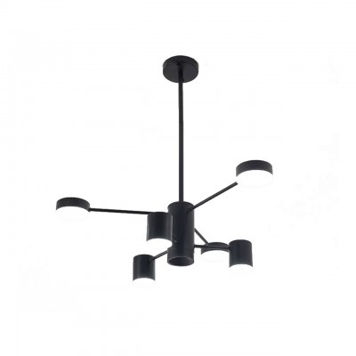 

Люстра МЕКЛИ черная d75 h67 Led 3*5W+3*8W (4000К) Kink light 07649-6,19, 07649-6,19