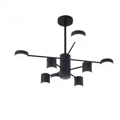 Люстра МЕКЛИ черная d75 h67 Led 4*5W+4*8W (4000К) Kink light 07649-8,19