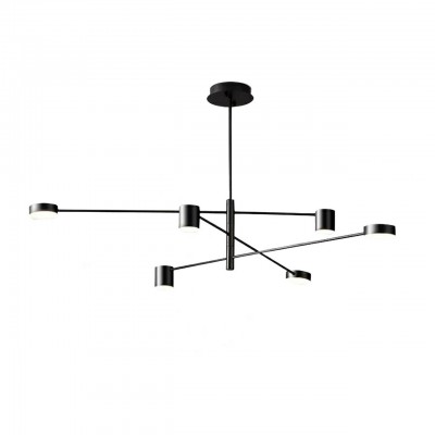 

Люстра МЕКЛИ черная d75 h90 Led 3*5W+3*8W (4000К) Kink light 07650-6,19, 07650-6,19