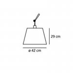 Рассеиватель к настольной лампе Tolomeo mega diffusore Artemide 0772030A Рассеиватель