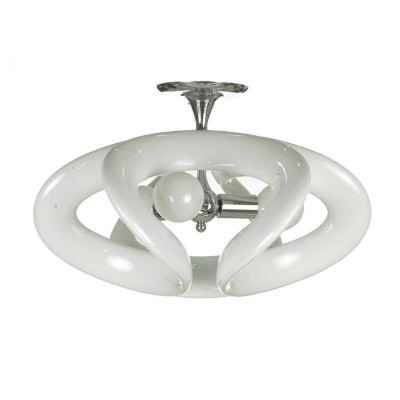 Светильник потолочный УЗЕЛ белый H-44 D-55 E27 3*15w (LED лампы в комплекте) Kink light 07829Р,01