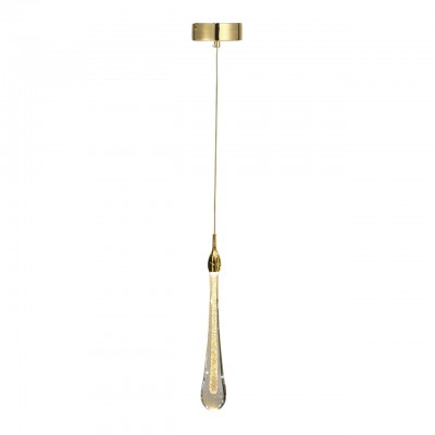 Подвесной светильник АСМЕР золото d10 h150 Led 3W (3000k) Kink light 07860-1a