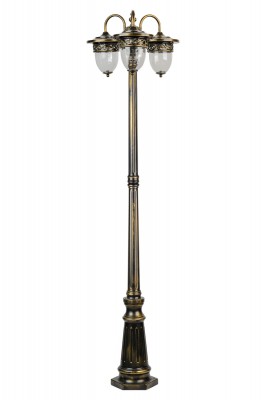 Светильник столб уличный 3 фонаря Oasis Light 87209LB/18L Gb
