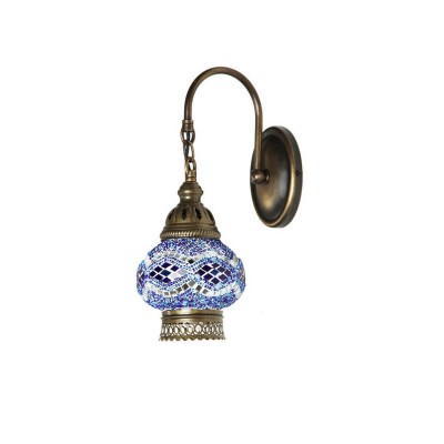 Светильник бра МАРОККО голубой h-29. w12x24 Е14 1*40w Kink light 0812TA,05 Светильник бра МАРОККО голубой h-29. w12x24 Е14 1*40w Kink light 0812TA,05