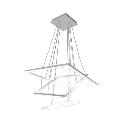 Подвесной светильник диммиреумый АЛЬТИС белый w80+60+40 h110 Led 110W (3000K-6000K) с пультом ДУ Kink light 08201,01(3000-6000K)