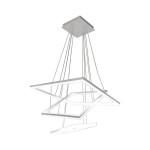 Подвесной светильник диммиреумый АЛЬТИС белый w80+60+40 h110 Led 110W (3000K-6000K) с пультом ДУ Kink light 08201,01(3000-6000K)