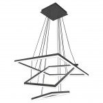 Подвесной светильник диммиреумый АЛЬТИС черный w80+60+40 h110 Led 110W (3000K-6000K) с пультом ДУ Kink light 08201,19(3000-6000K)