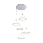 Подвесной светильник ТОР на кругу белый d40 h110 Led 90W (4000K) Kink light 08205-5A,01(4000K)