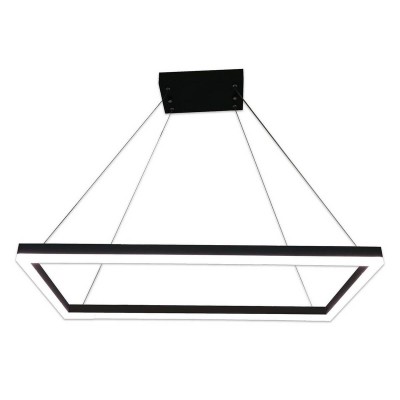 Подвесной светильник АЛЬТИС прямоугольный черный w80*40 h100 Led 40w (4000K) Kink light 08210-2,19(4000K)