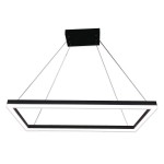 Подвесной светильник АЛЬТИС прямоугольный черный w80*40 h100 Led 40w (4000K) Kink light 08210-2,19(4000K)