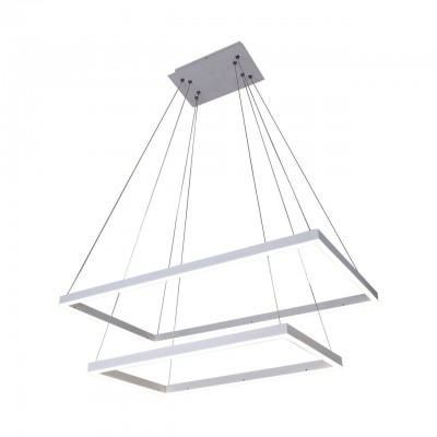 Подвесной светильник диммируемый АЛЬТИС 2х ярусный белый w80*40 + 60*30 h110 Led 86W (3000-6000K) Kink light 08211,01(3000-6000K) Подвесной светильник диммируемый АЛЬТИС 2х ярусный белый w80*40 + 60*30 h110 Led 86W (3000-6000K) Kink light 08211,01(3000-6000K)