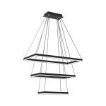 Подвесной светильник АЛЬТИС черный w80*40+60*30+40*20 h140 Led 85W (4000K) Kink light 08211-3,19(4000K)