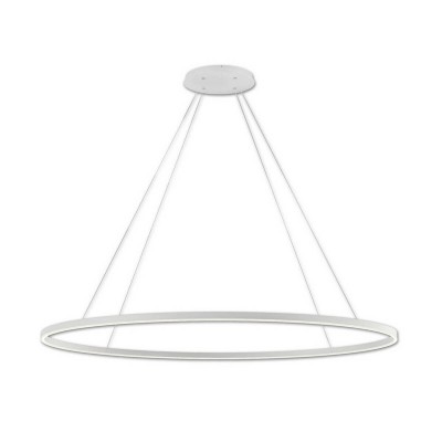 Подвесной светильник диммируемый ТОР белый d150 h120 Led 96W (4000K) с пультом ДУ Kink light 08218,01(4000K)