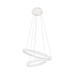 Подвесной светильник диммируемый ТОР белый d60+40 h110 Led 60W (3000K-6000K) с пультом ДУ Kink light 08219,01(3000-6000K)