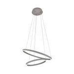 Подвесной светильник диммируемый ТОР серый d60+40 h110 Led 60W (4000K) с пультом ДУ Kink light 08219,16(4000K)