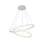 Подвесной светильник ТОР белый d80+60 h110 Led 86W (4000K) Kink light 08220,01(4000K)