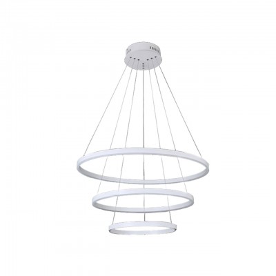 Подвес диммируемый ТОР белый d80+60+40 h160 Led 112W (3000-6000K) Kink light 08223,01A (3000-6000K)