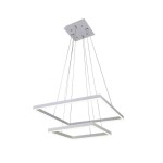 Подвесной светильник диммируемый АЛЬТИС белый w60+40 h110 Led 60W (3000-6000K) с пультом ДУ Kink light 08227,01(3000-6000K)