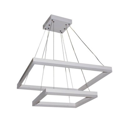 Подвесной светильник диммируемый АЛЬТИС белый w60+40 h110 Led 60W (3000-6000K) с пультом ДУ Kink light 08227B,01(3000-6000K)