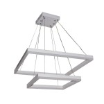 Подвесной светильник диммируемый АЛЬТИС белый w60+40 h110 Led 60W (3000-6000K) с пультом ДУ Kink light 08227B,01(3000-6000K)