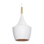 Подвесной светильник КУРТ белый d28 h80 E27 1*40w Kink light 08345-1,01