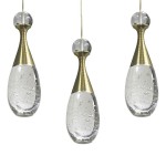 Подвесной светильник ФЛАКОН золото w-50*7 h-90 Led 18w (3000К) Kink light 08543(3000К)