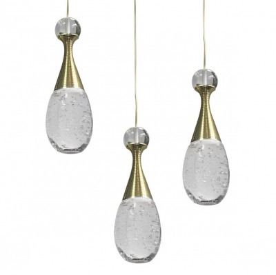 Подвесной светильник ФЛАКОН золото d-30 h-90 Led 18w (3000К) Kink light 08544(3000К)