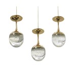 Подвесной светильник БОКАЛ золото w-50*7 h-90 Led 18w (3000K) Kink light 08553(3000K)