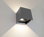 Светильник КУБ темно-серый w10x10 h10 Led 6w (3000K) IP65 Kink light 08585,16(3000K)