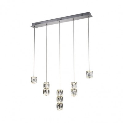 Подвесной светильник АКВА-КРИСТАЛЛ хром w80*7 h150 Led 45W (4000K) Kink light 08620-5AS