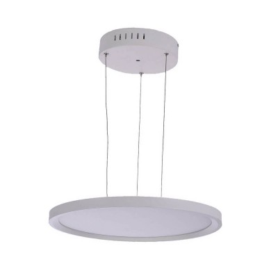 Подвесной свтильник диммируемый ПАРЕТЕ белый d58,5 Led 36W (3000K-7000K) с пультом ДУ Kink light 08725-2