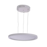 Подвесной свтильник диммируемый ПАРЕТЕ белый d58,5 Led 36W (3000K-7000K) с пультом ДУ Kink light 08725-2