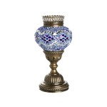 Настольная лампа МАРОККО голубой h-26. d-12 Е14 1*40w Kink light 0912A,05