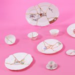 Десертная тарелка Kintsugi