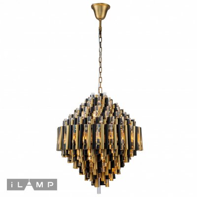 Подвесная люстра iLamp Tribeca 097D-12 Matt Bronze&Black Подвесная люстра iLamp Tribeca 097D-12 Matt Bronze&Black