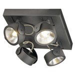 1000119 SLV KALU 4 SQUARE LED светильник накладной с COB LED 60Вт, 3000К, 4000лм, 24°, черный