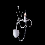 Светильник Eurosvet 10002/1 белый с золотом/прозрачный хрусталь Strotskis