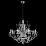 Светильник Eurosvet 10002/8 хром/прозрачный хрусталь Strotskis