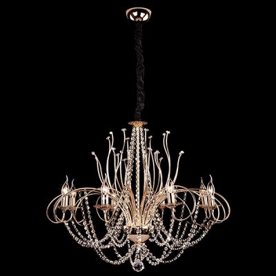 Светильник Eurosvet 10002/8 золото/прозрачный хрусталь Strotskis