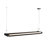 1000392 SLV LONG GRILL LED светильник подвесной с LED 67.2Вт, 3000К, 2x3250лм, 110°, черный
