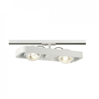 1000407 SLV 1PHASE-TRACK, LYNAH DOUBLE светильник c LED 32Вт, 3000К, 2000лм, 24°, белый
