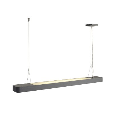 1000453 SLV WORKLIGHT DALI SENSOR PD светильник подвесной с LED 54Вт, 3000K, 1800лм+3600лм, антрацит