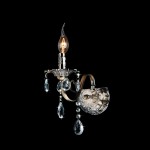 Светильник Eurosvet 10004/1 античная бронза/прозрачный хрусталь Strotskis