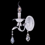 Светильник Eurosvet 10006/1 белый с золотом/прозрачный хрусталь Strotskis